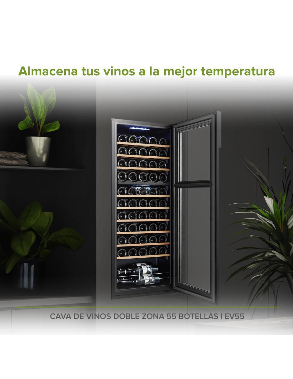 Cava de vinos Ev55 Refrigerador de vino capacidad 55 botellas