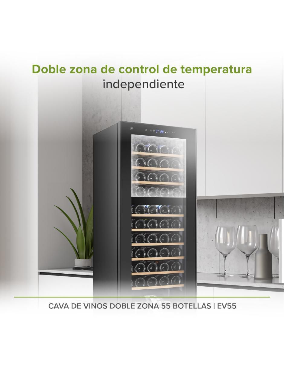 Cava de vinos Ev55 Refrigerador de vino capacidad 55 botellas