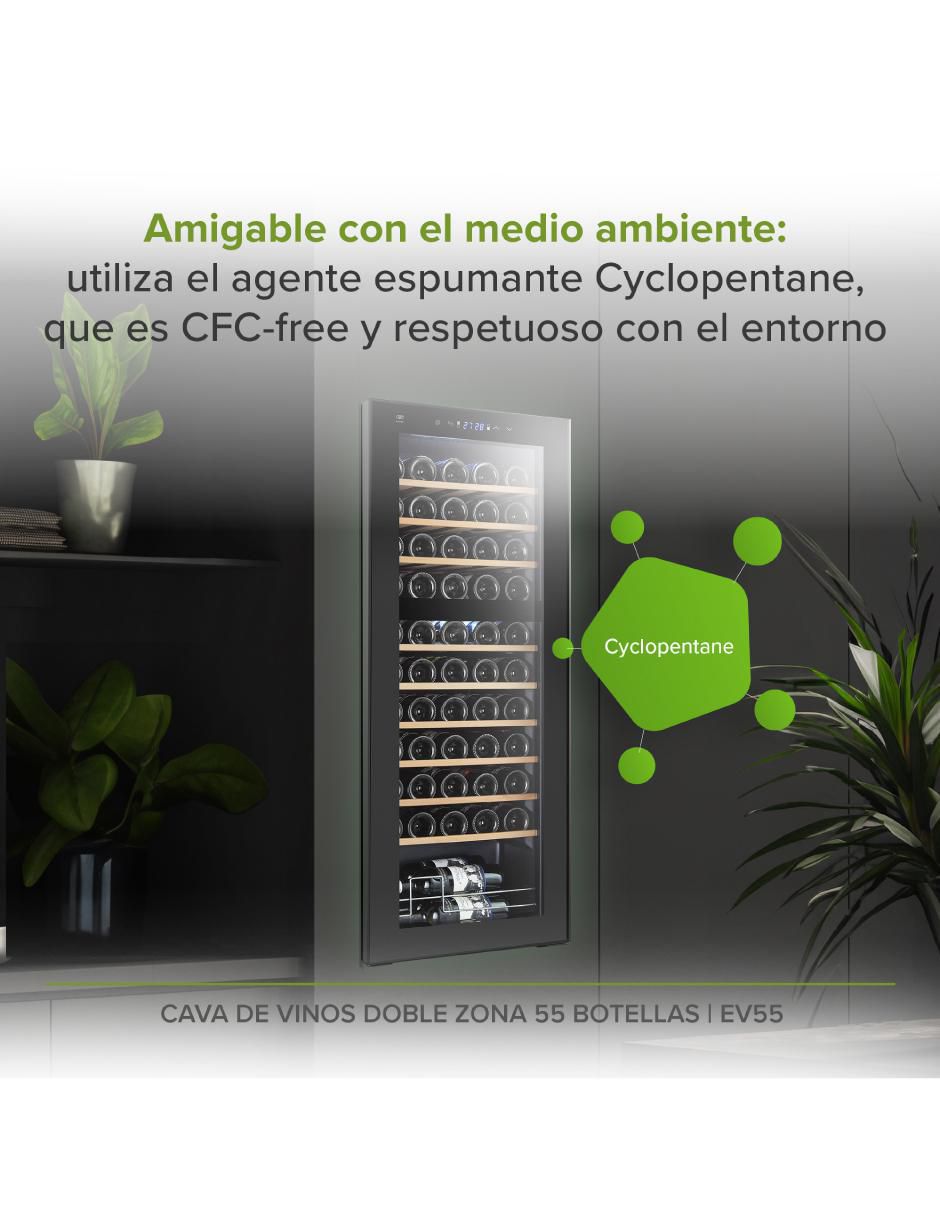 Cava de vinos Ev55 Refrigerador de vino capacidad 55 botellas 5