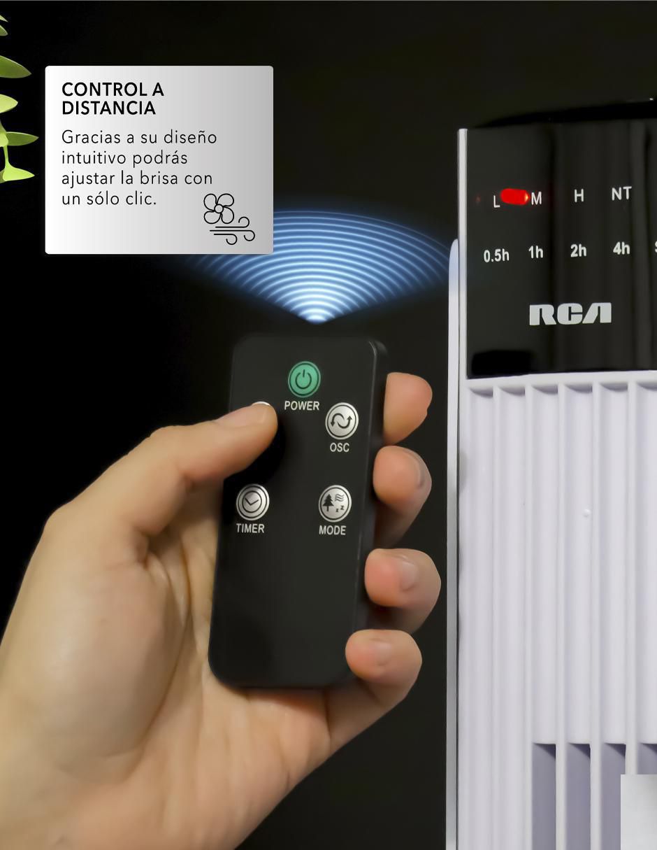 Ventilador de torre con control remoto 3 velocidades 5