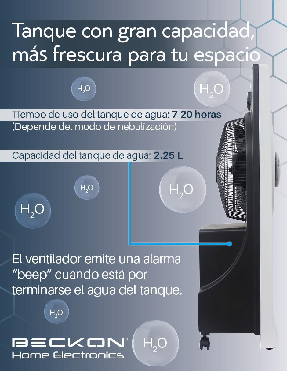 Ventilador de torre con control remoto 3 velocidades 4