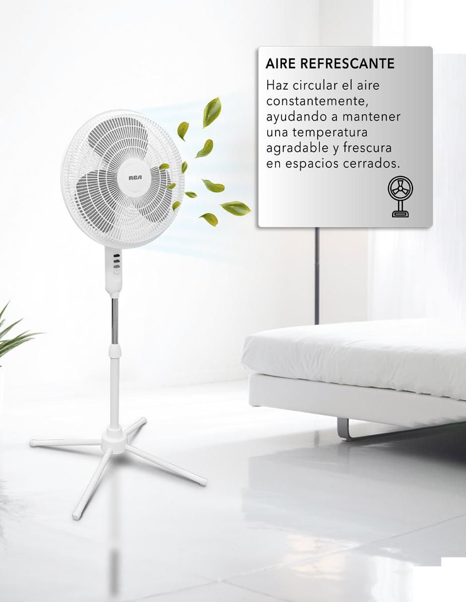 Ventilador de pedestal con control remoto 3 velocidades 3