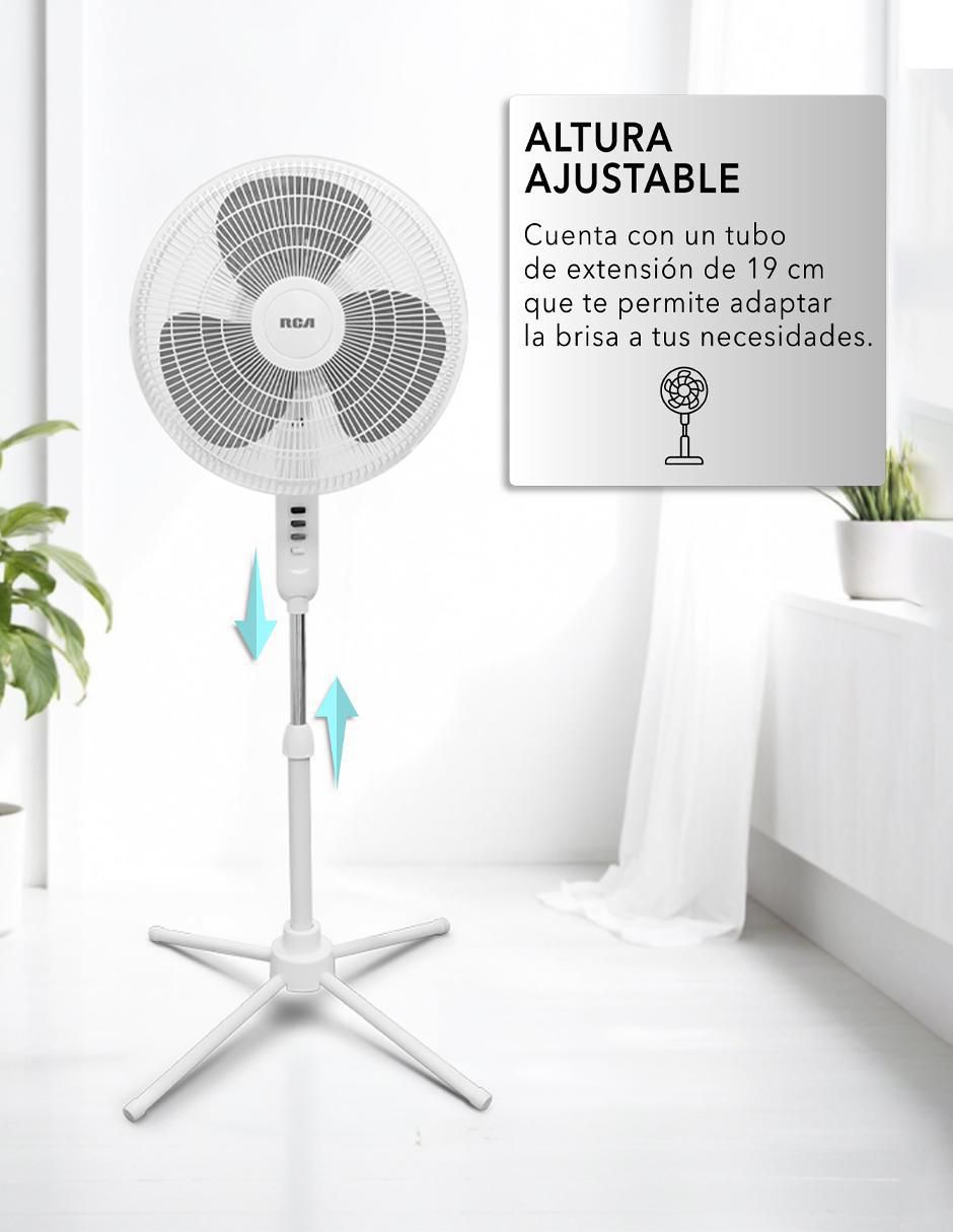 Ventilador de pedestal con control remoto 3 velocidades 5
