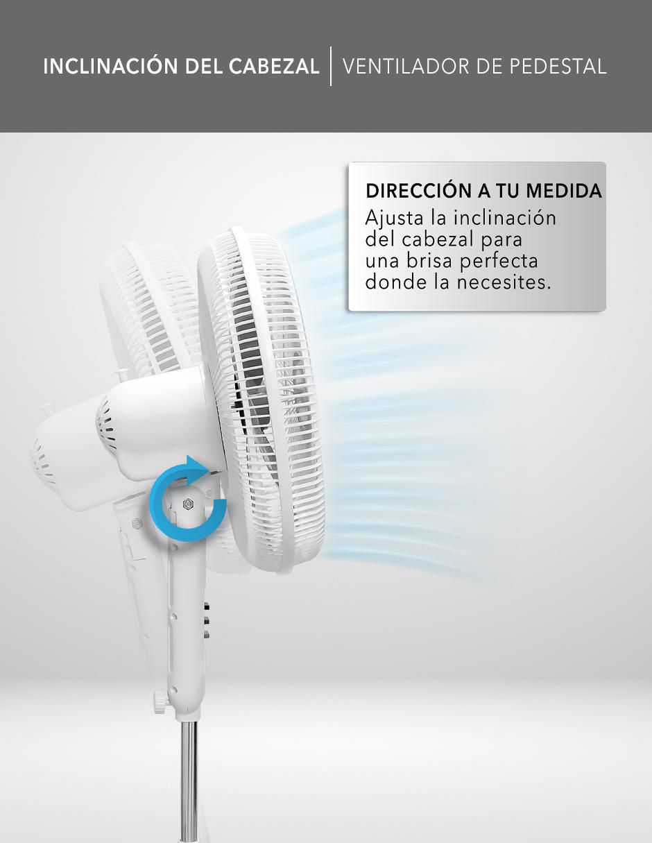 Ventilador de pedestal con control remoto 3 velocidades 7