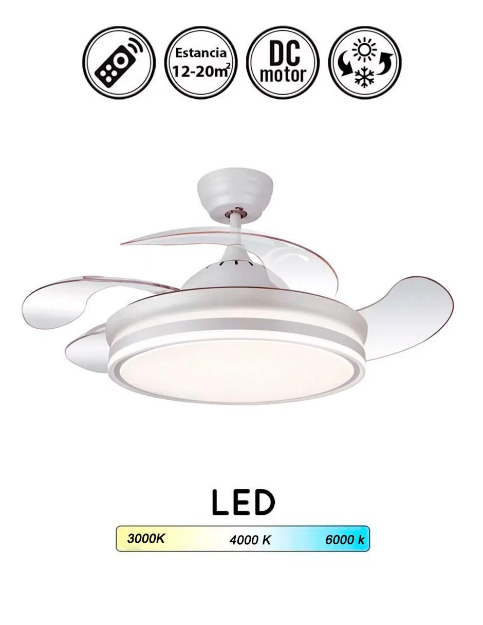 Ventilador de techo con control remoto 6 velocidades 3