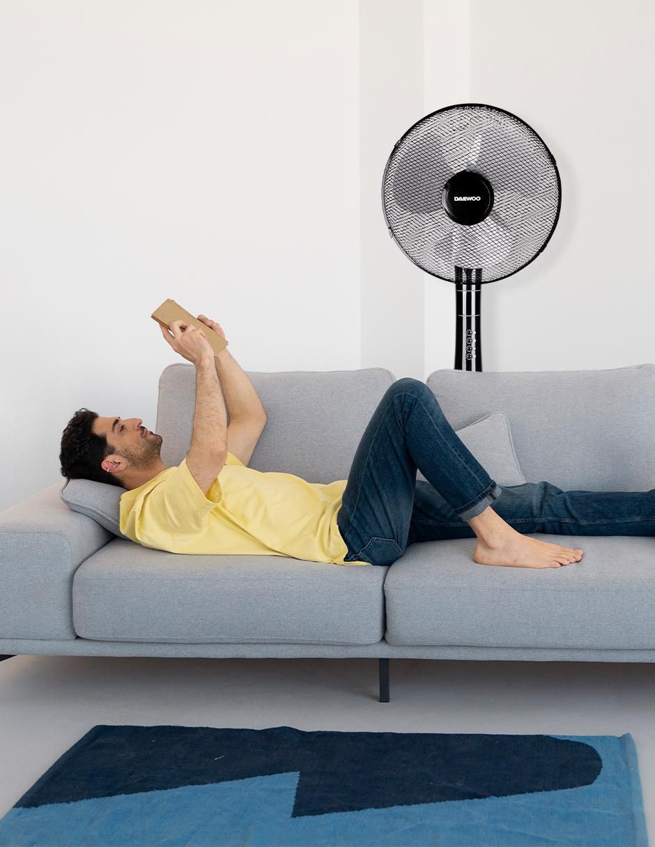 Ventilador de pedestal con control remoto 3 velocidades 6