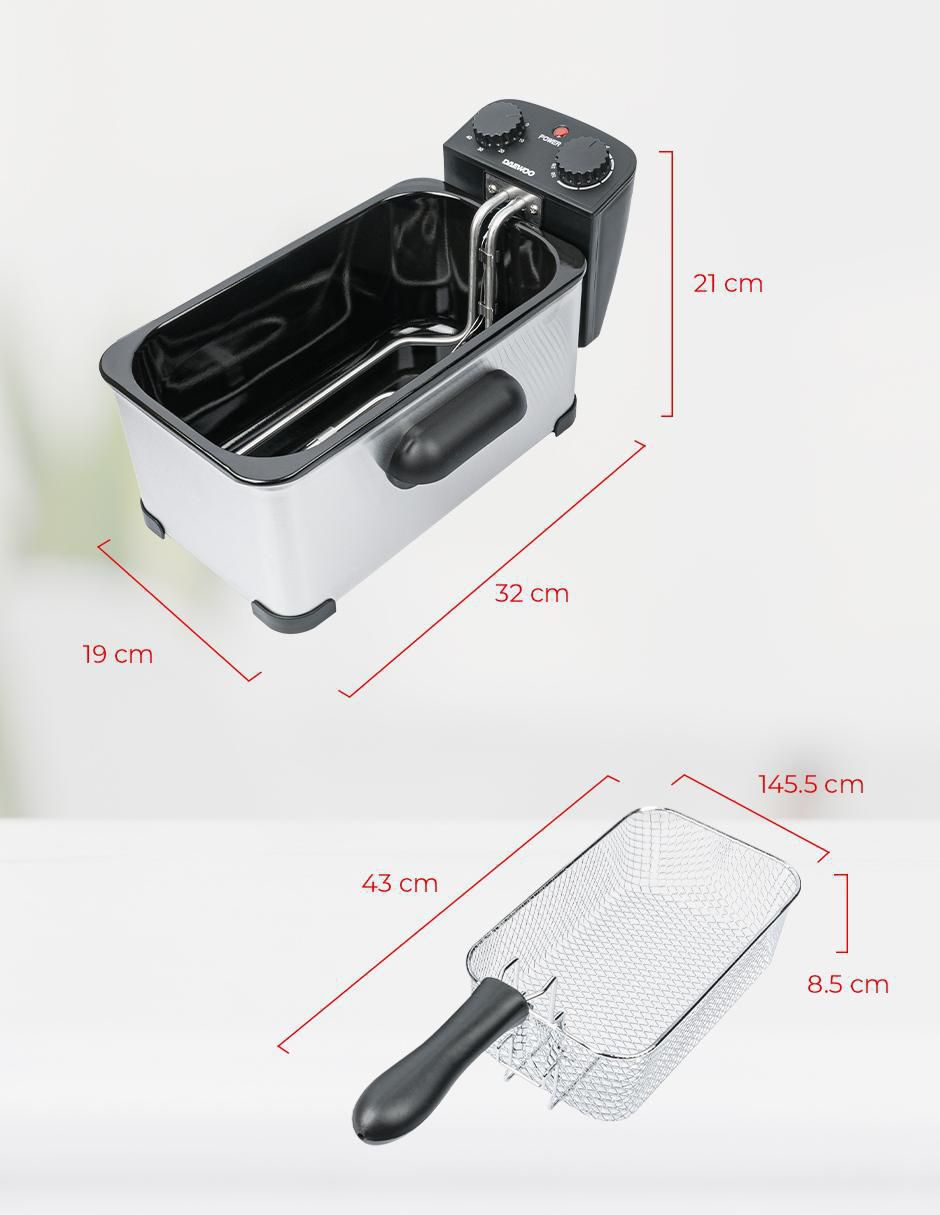 Freidora de aceite 3 L Ddf-364 7