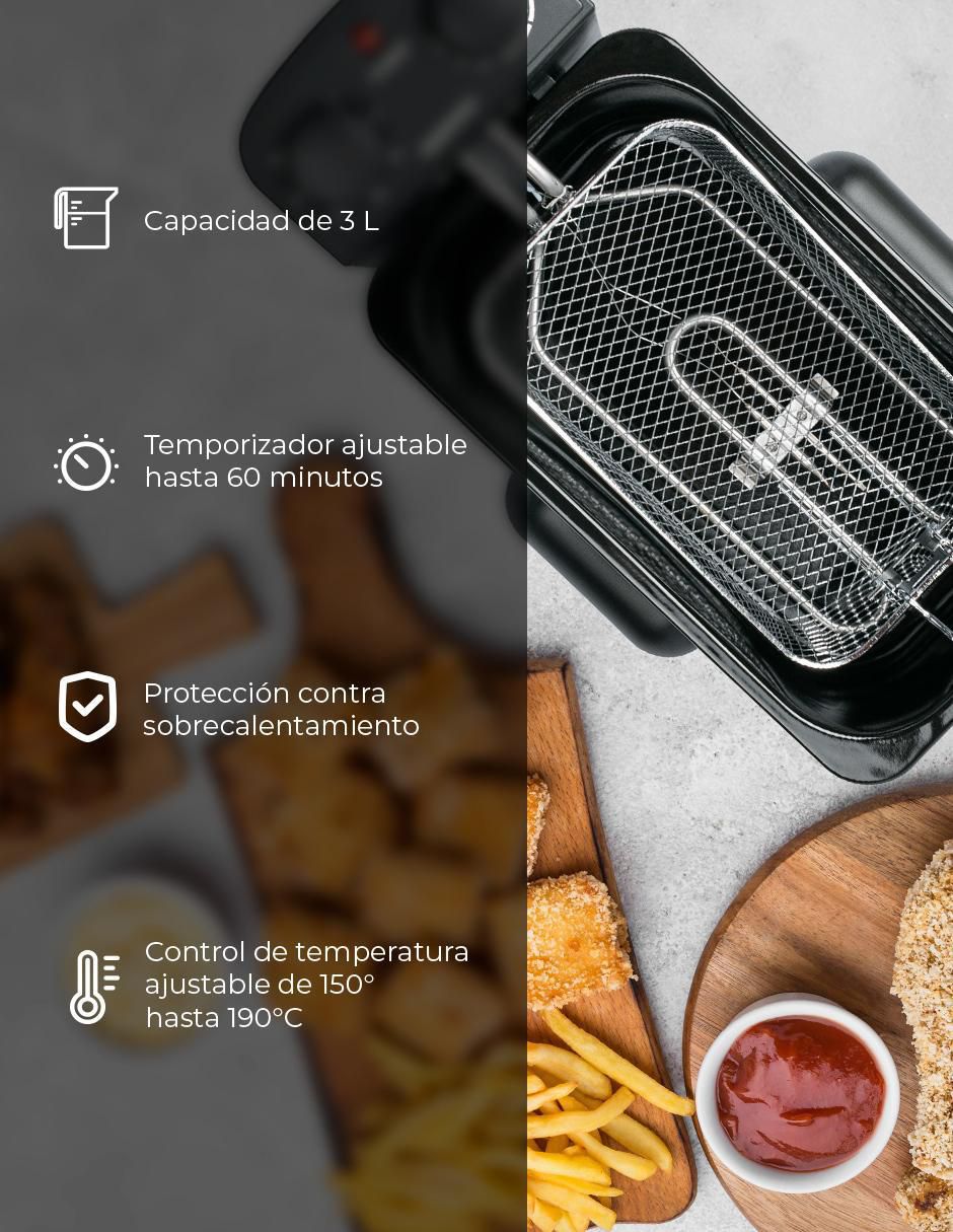 Freidora de aceite 3 L Ddf-364 5