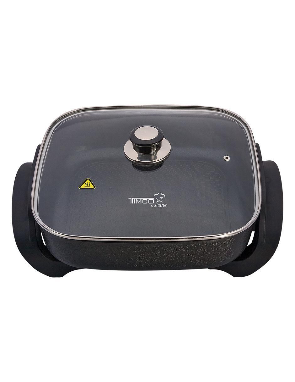 Sartén eléctrico con tapa Cuisine de acero inoxidable 1