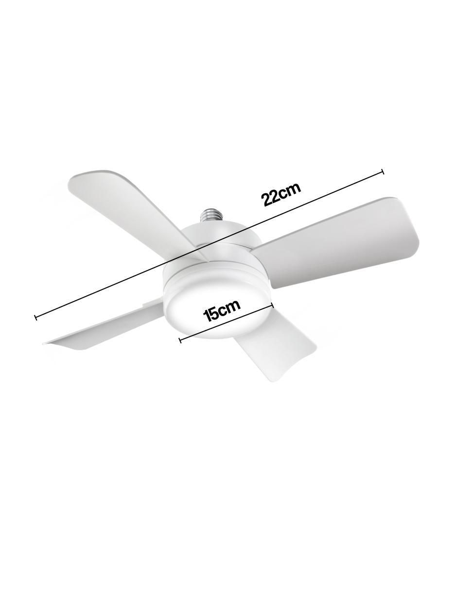 Ventilador 2 en 1 con control remoto 3 velocidades 5
