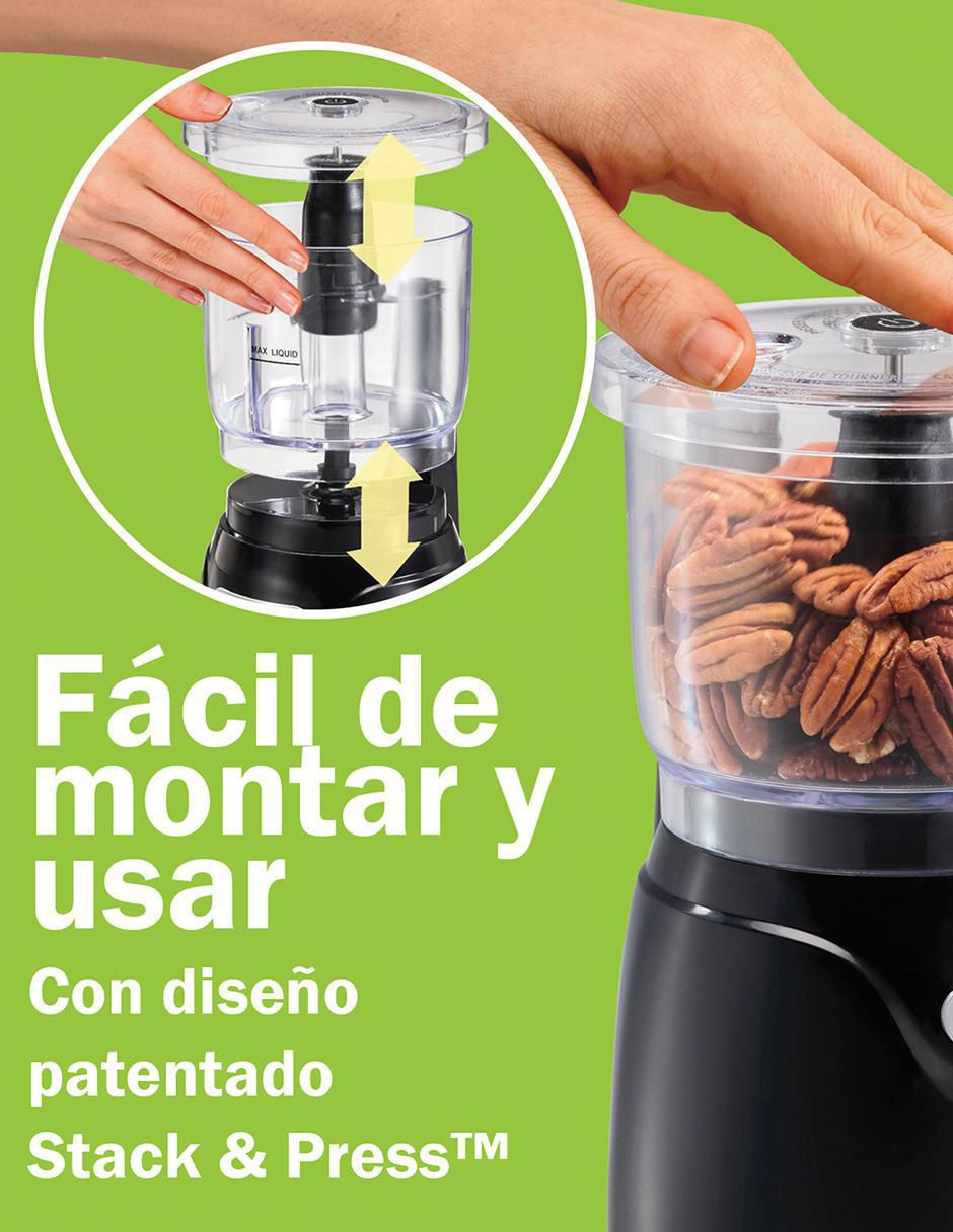 Procesador de alimentos Stack & Press cuchillas de acero inoxidable 6