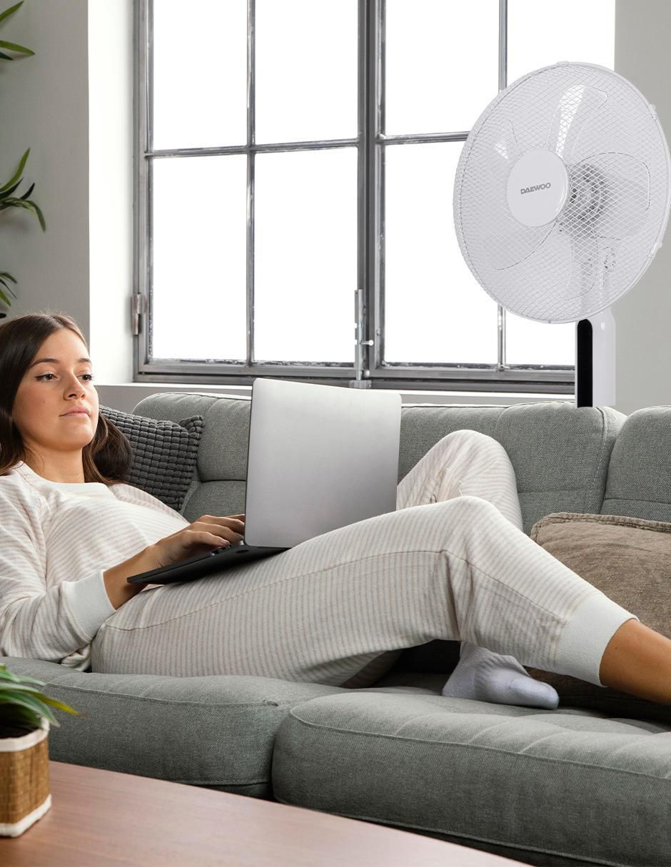 Ventilador de pedestal con control remoto 3 velocidades 6