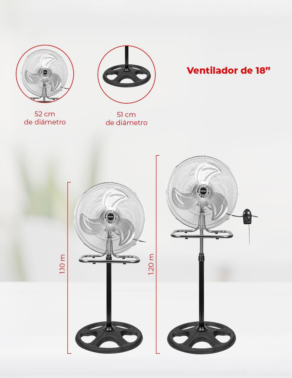 Ventilador 3 en 1 3 velocidades 7