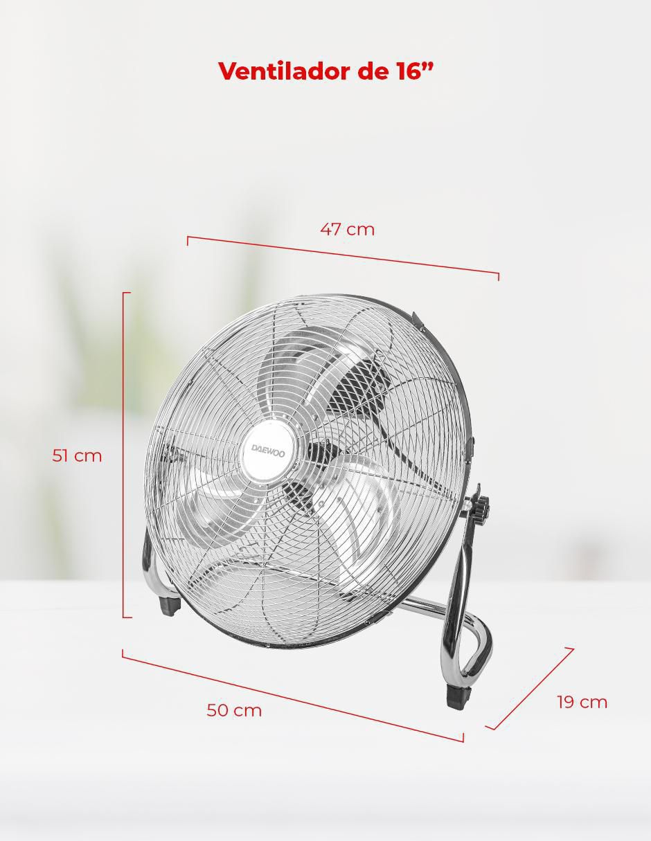 Ventilador de piso 3 velocidades 7