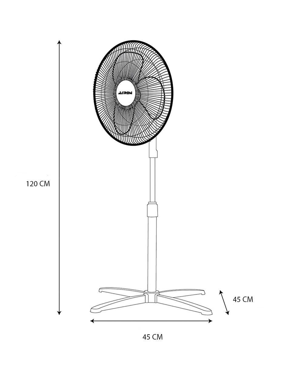 Ventilador de pedestal 3 velocidades 8