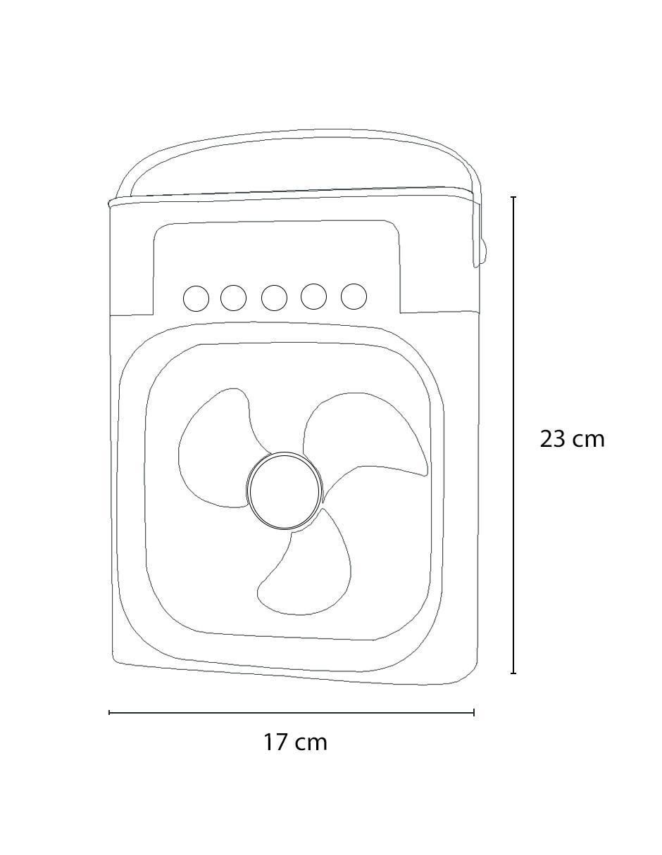 Ventilador de escritorio dosyu technology "con control remoto" (si aplica) 3 "velocidades"