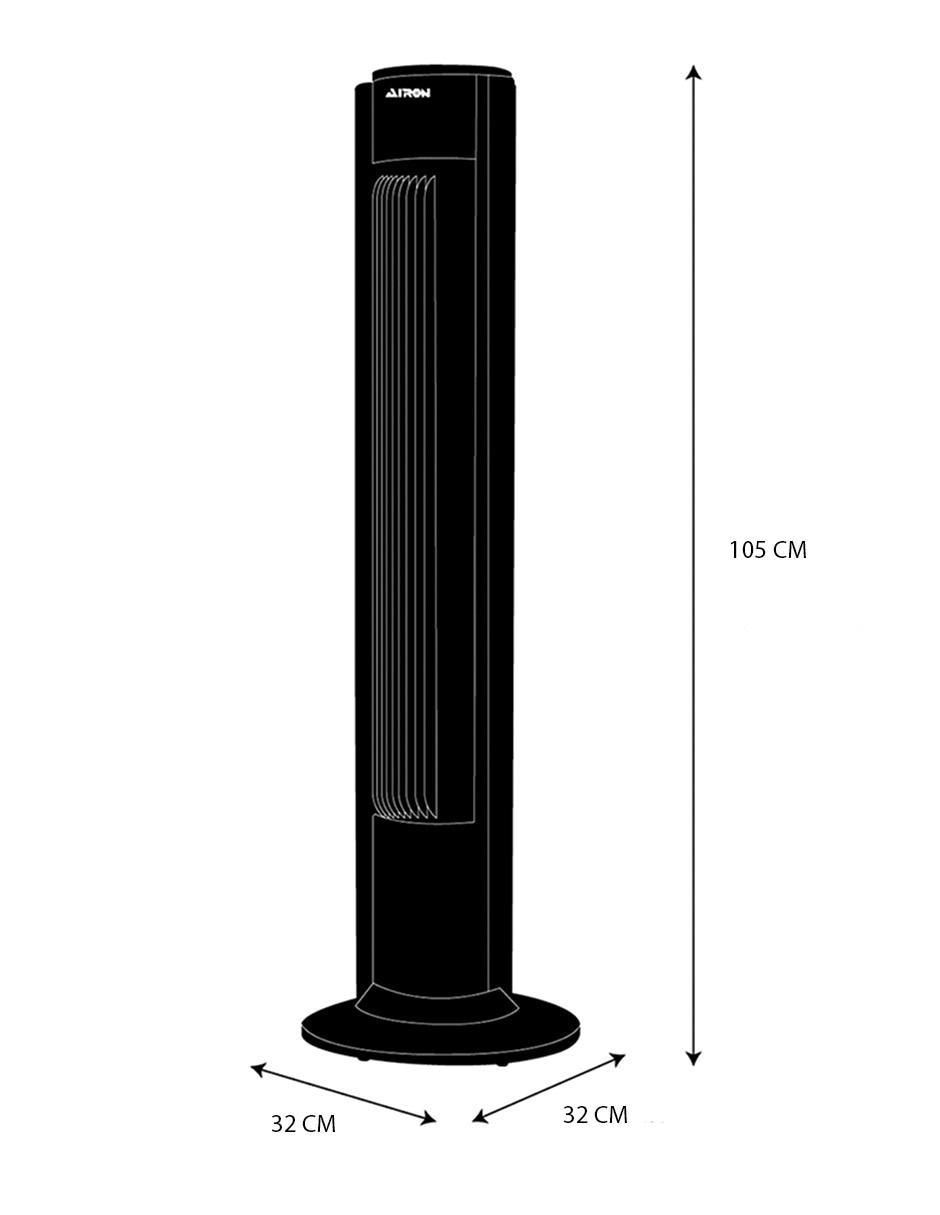 Ventilador de torre con control remoto 3 velocidades 7