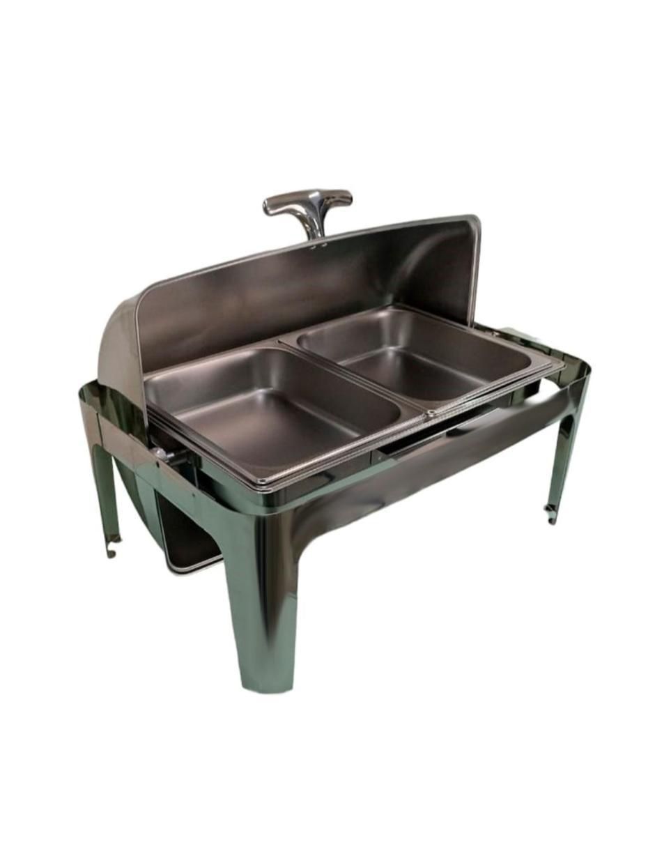 Chafer bufetera de acero inoxidable hotelera 1/2 2 compartimentos Chafer bufetera de acero inoxidable hotelera 1/2 2 compartimentos