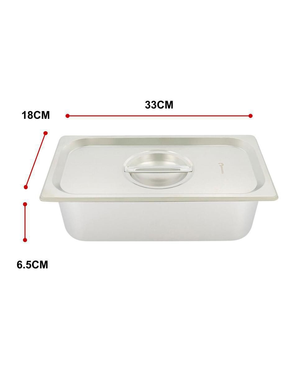 Chafer bufetera de acero inoxidable aino-1/3-65 1 compartimento 3