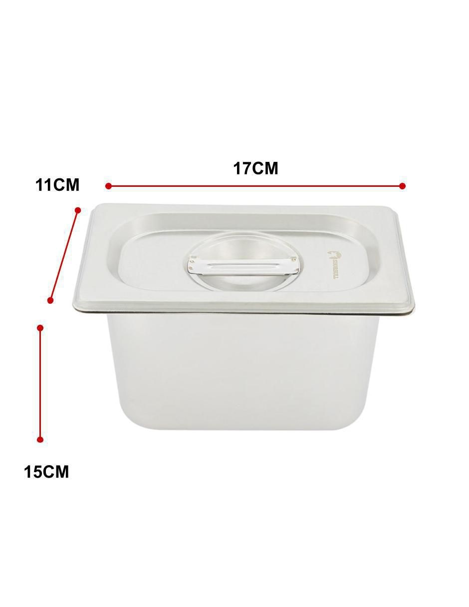 Chafer bufetera de acero inoxidable AINO-1/9-150 1 compartimento 3