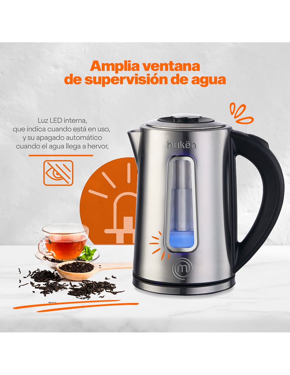 Tetera eléctrica de acero inoxidable 12