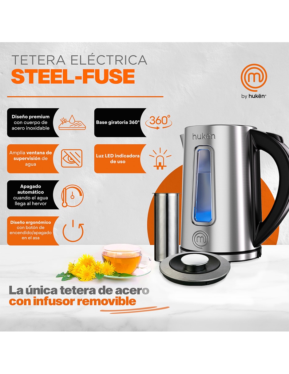 Tetera eléctrica de acero inoxidable 13
