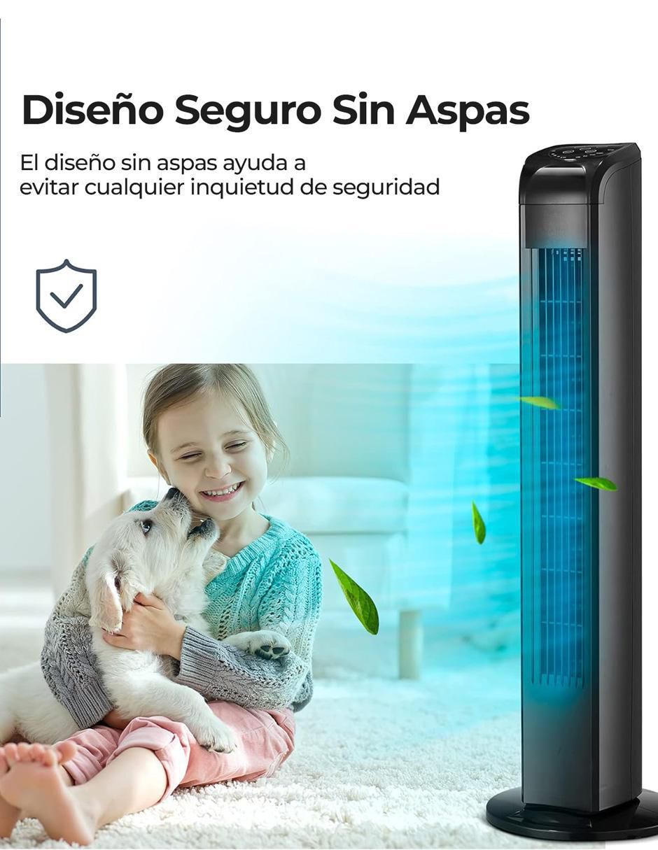 Ventilador de torre con control remoto 3 velocidades 7