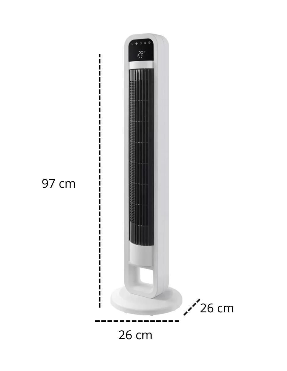 Ventilador de torre con control remoto 4 velocidades 4