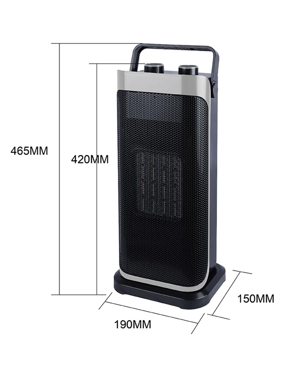 Calefactor torre cerámico eléctrico de 120 V 12