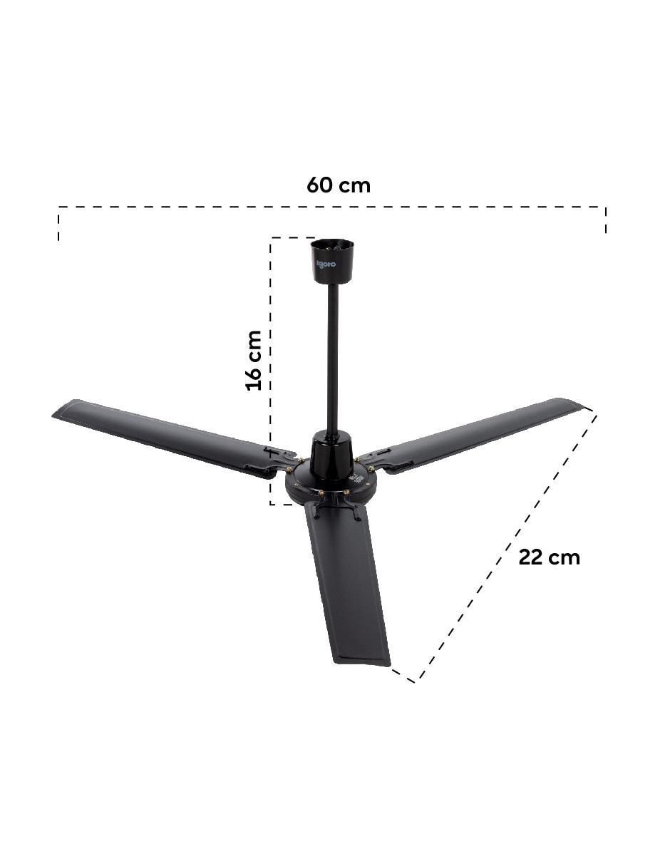 Ventilador de techo 5 velocidades 5