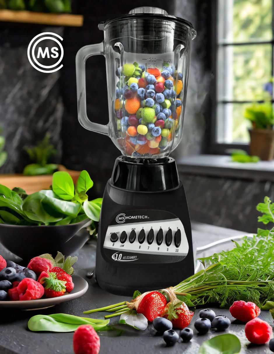 Licuadora ms hometech ht-103 10 "velocidad(es)"