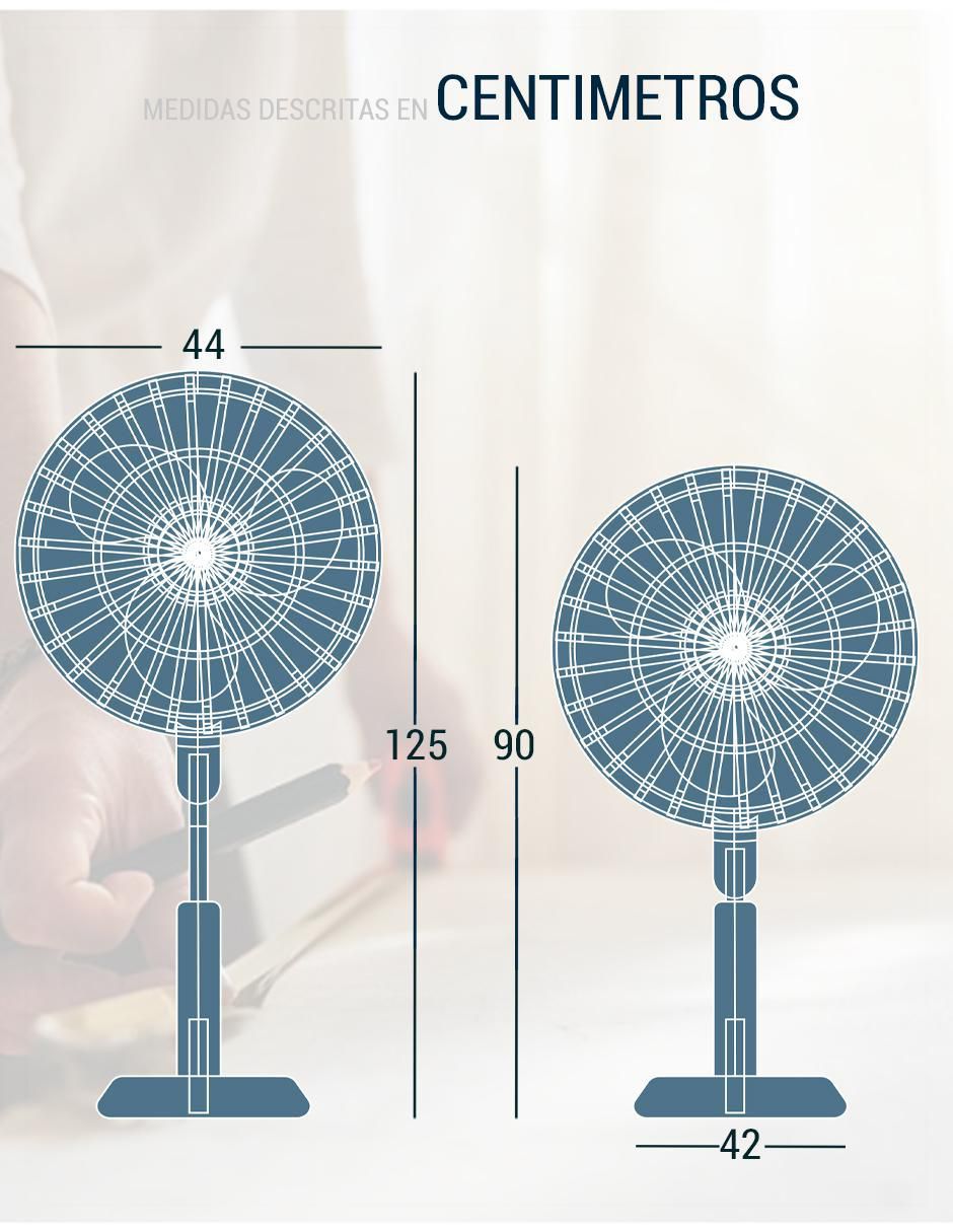 Ventilador de pedestal 3 velocidades 8
