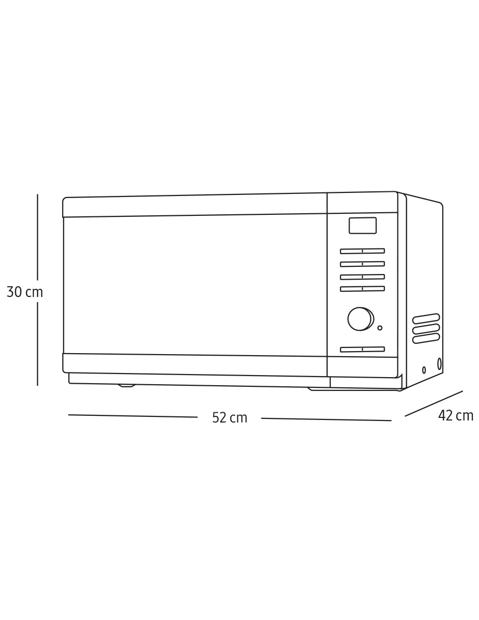 Horno de microondas con grill modelo MG32DG4524CGAX 1.1 pies cúbicos 12