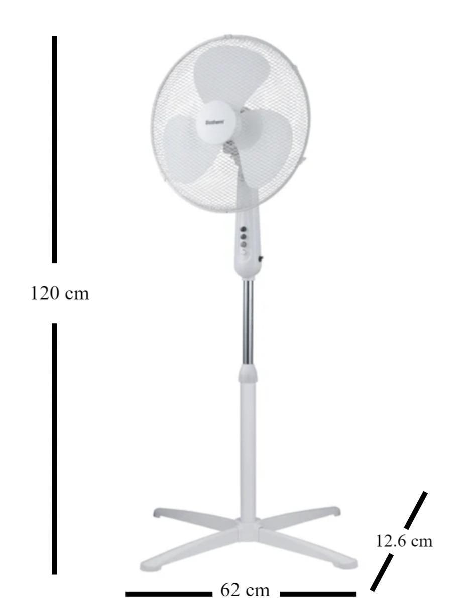 Ventilador de pedestal 3 velocidades 3