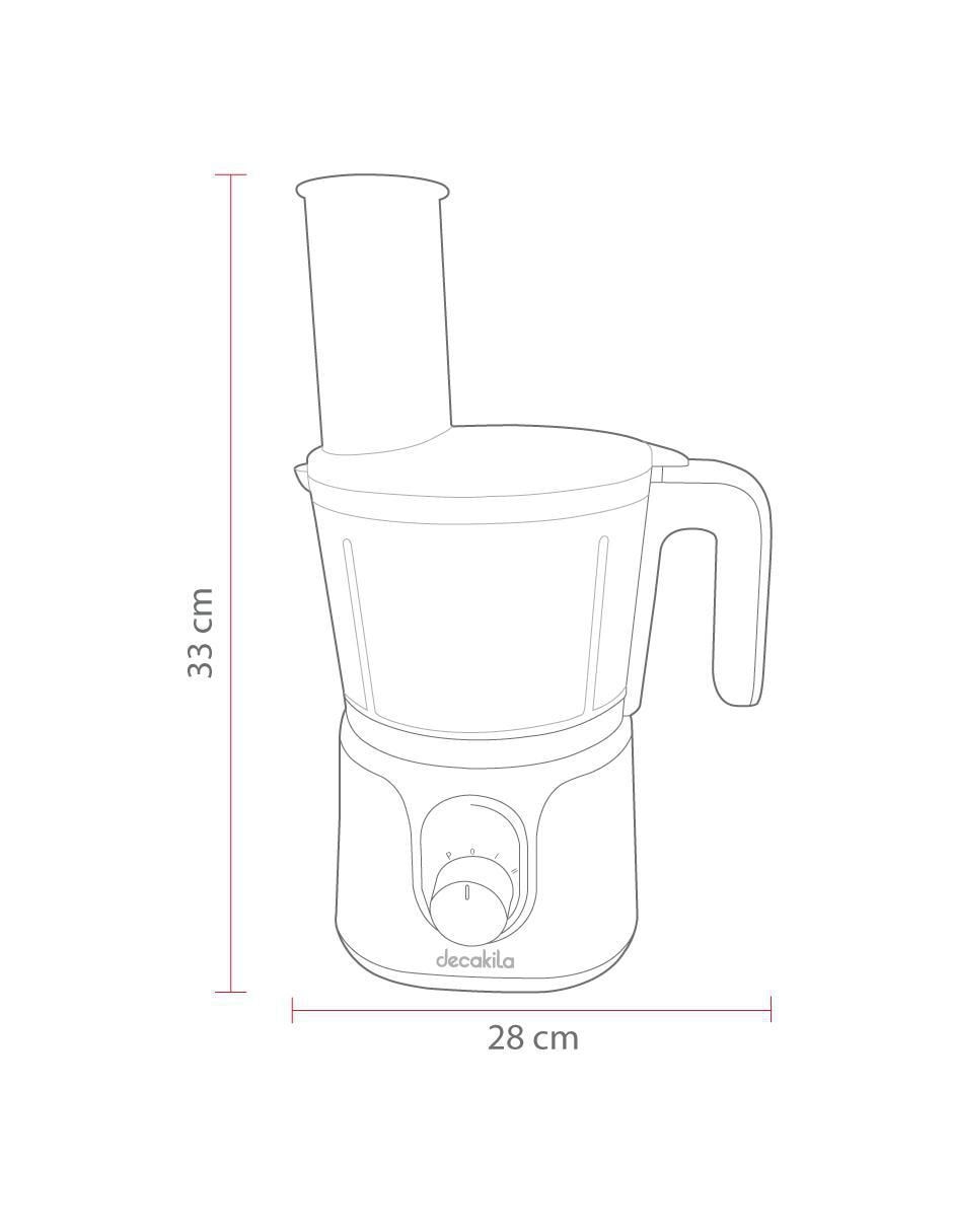 Procesador de alimentos Inalámbrico cuchillas de acero inoxidable 3