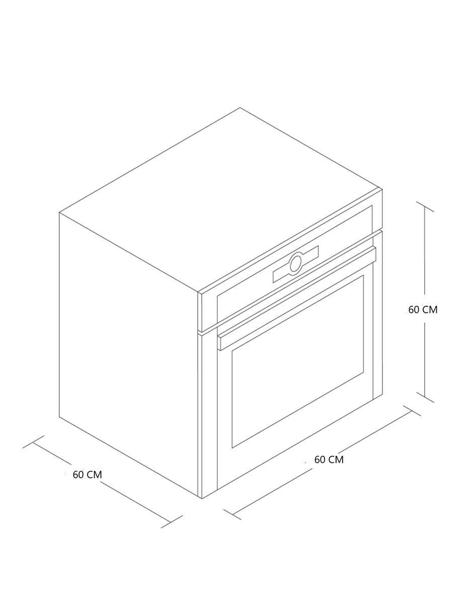 Horno eléctrico e Motrix acero 60 L 3