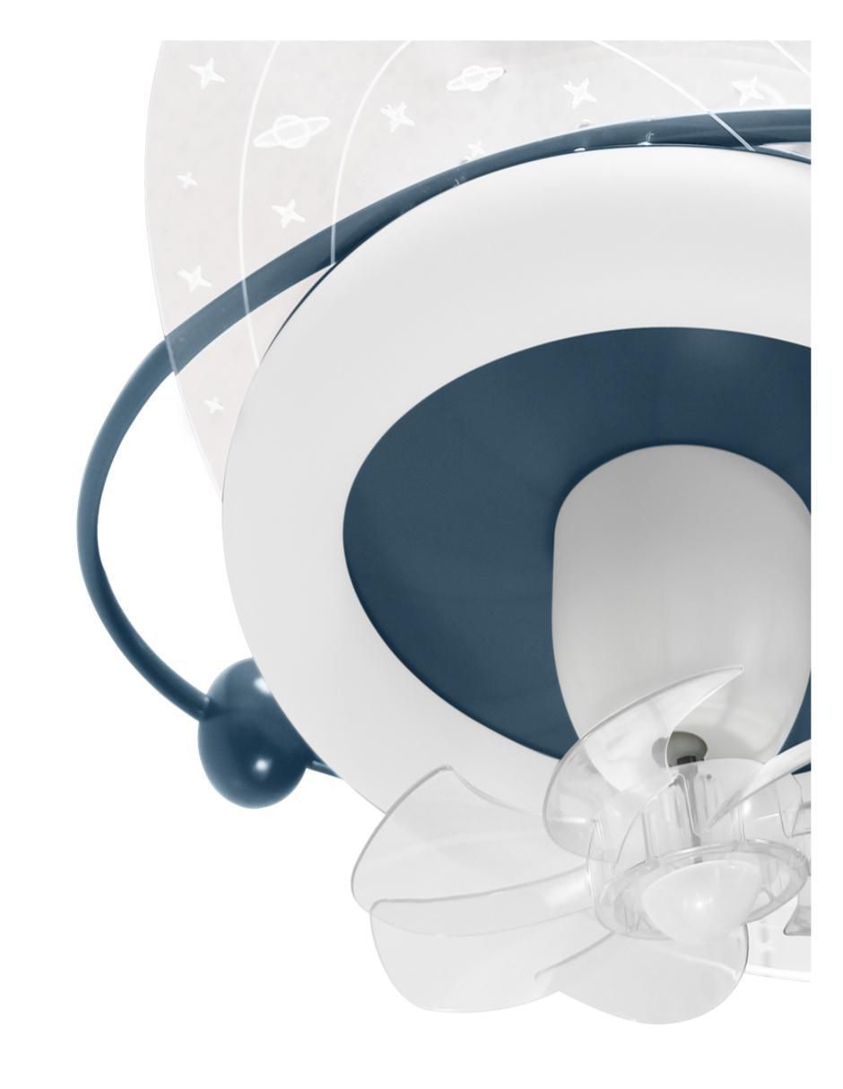 Ventilador de techo con control remoto 6 velocidades 2