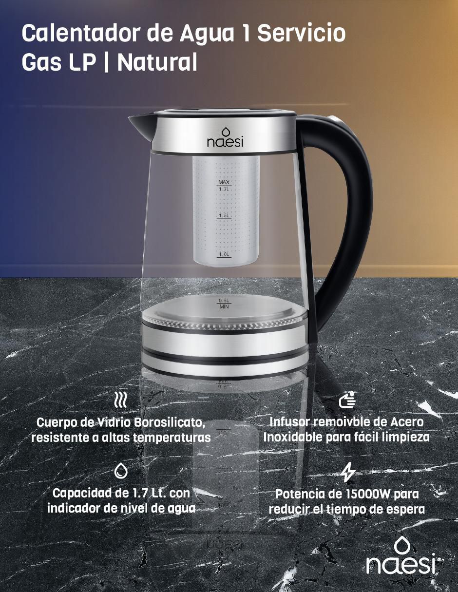 Tetera infusora de vidrio 4