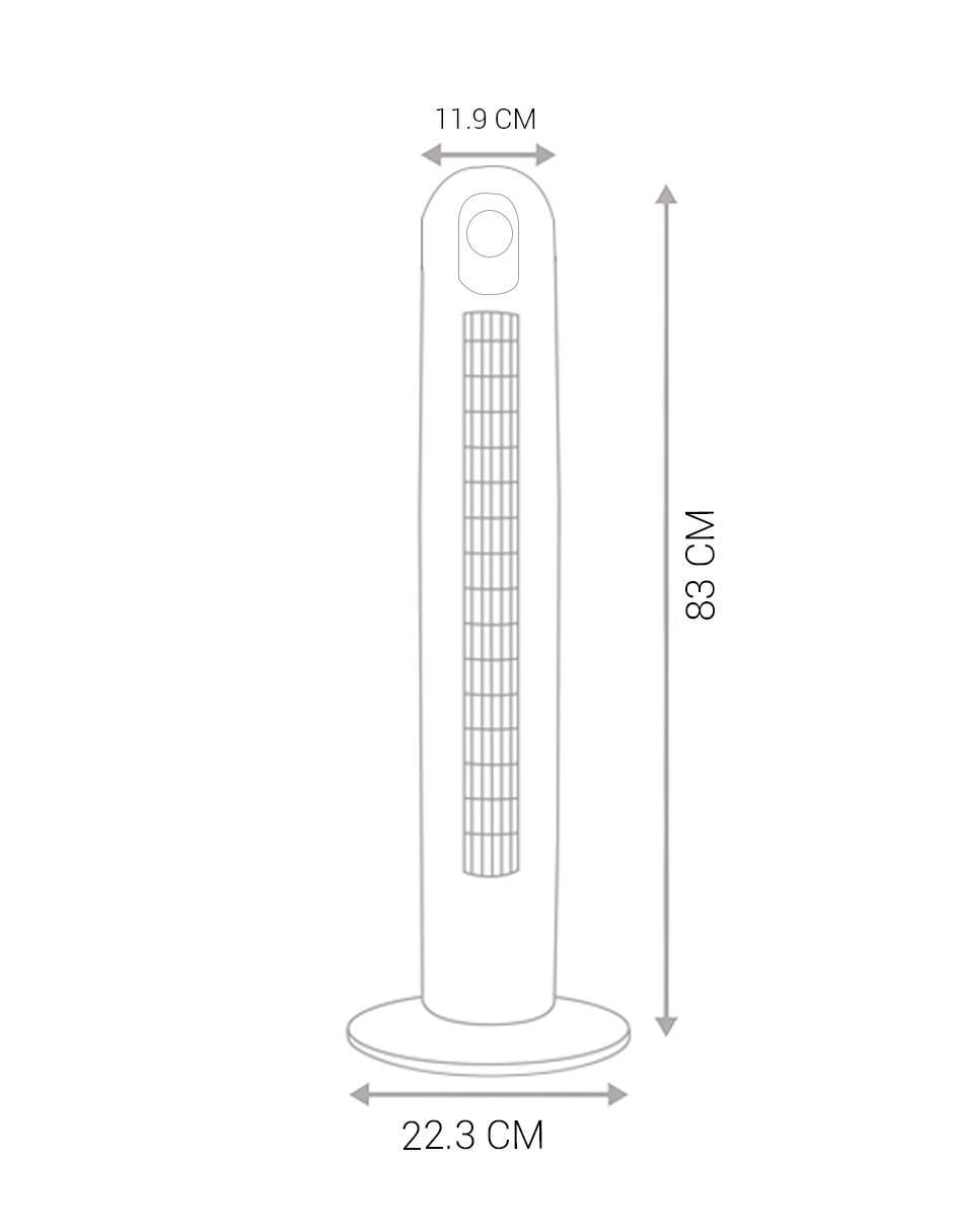 Ventilador de torre 3 velocidades 5