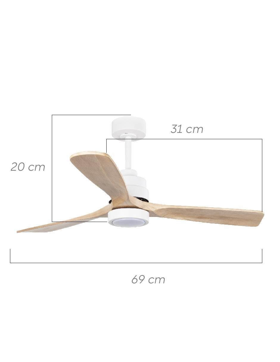 Ventilador de techo con control remoto 6 velocidades 5