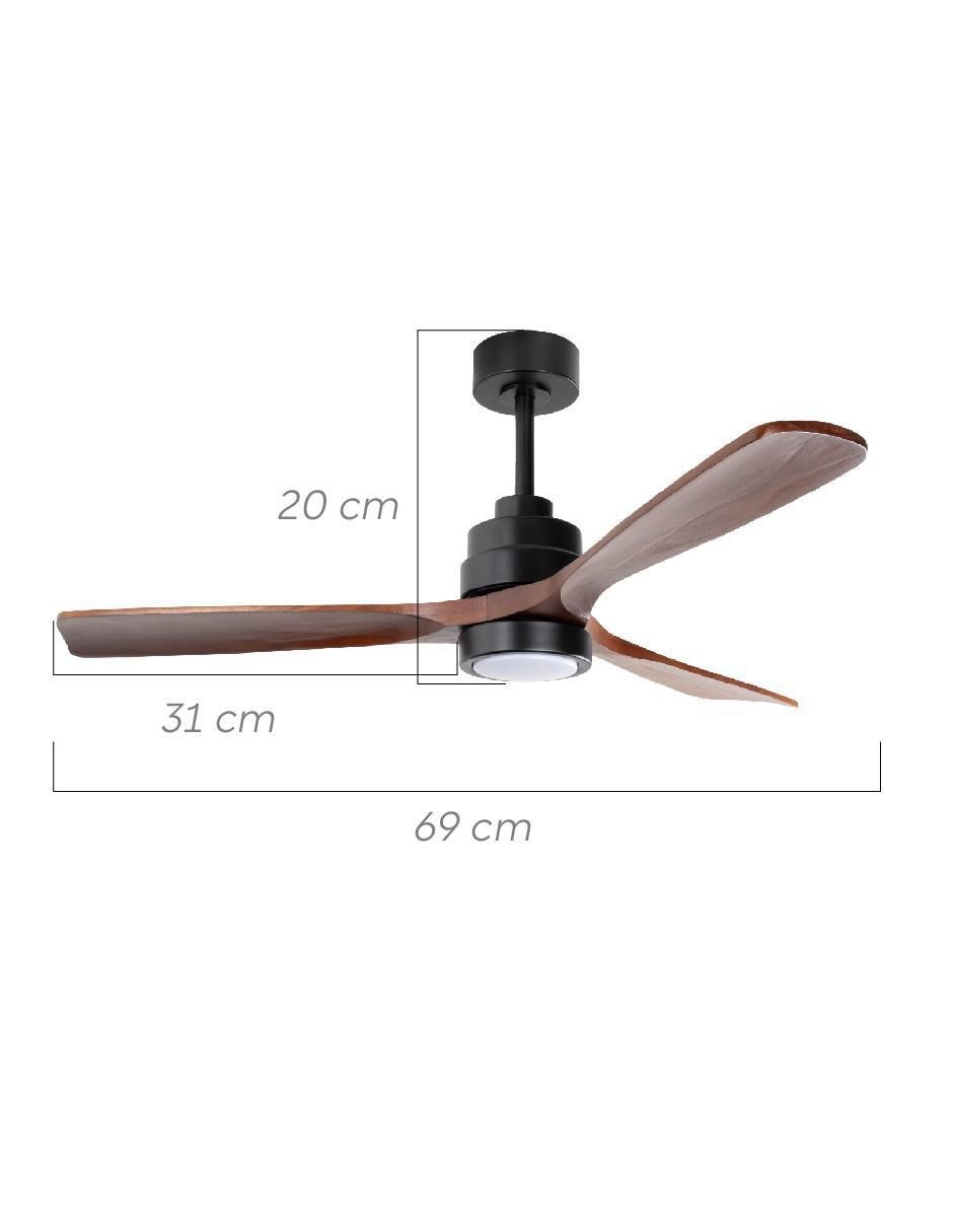 Ventilador de techo con control remoto 6 velocidades 5