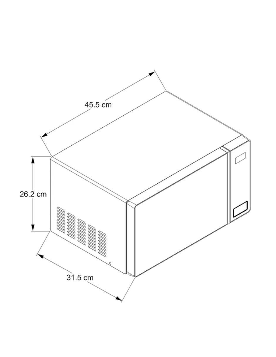 Horno de microondas convencional modelo WM1807D 0.7 pies cúbicos 3