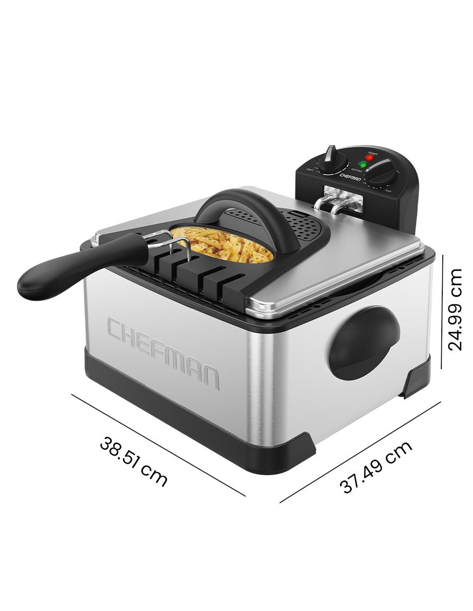 Freidora de aceite con compartimento triple 4.2 L Rj07-45-Ss-Mx-V2 6