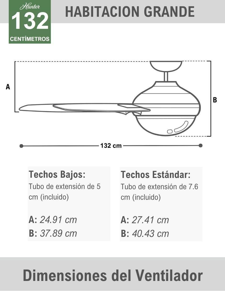 Ventilador de techo con control remoto 3 velocidades 5