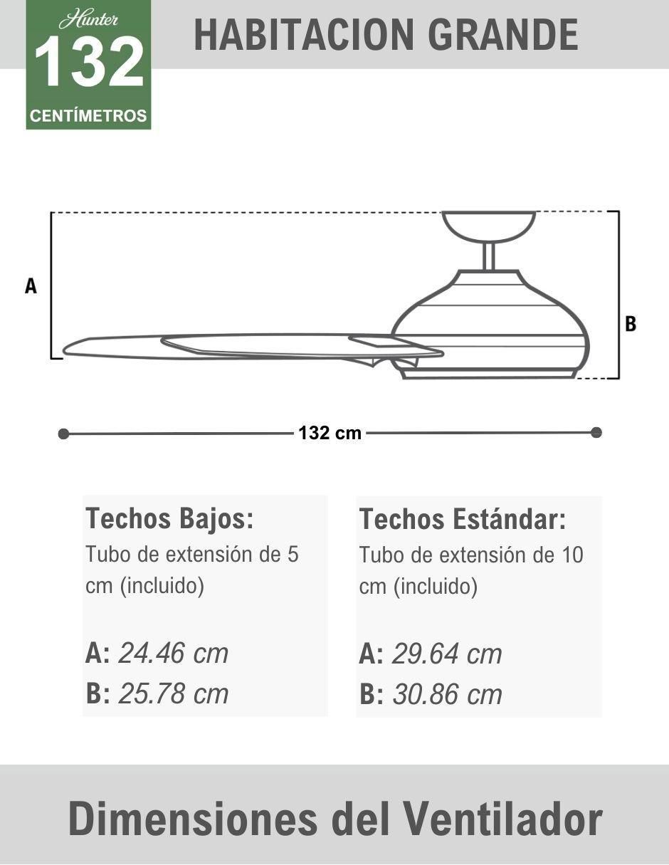 Ventilador de techo con control remoto 3 velocidades 4