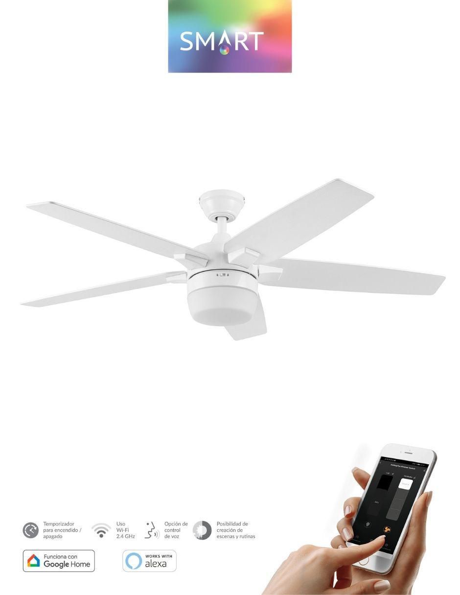 Ventilador de techo con control remoto 3 velocidades 7