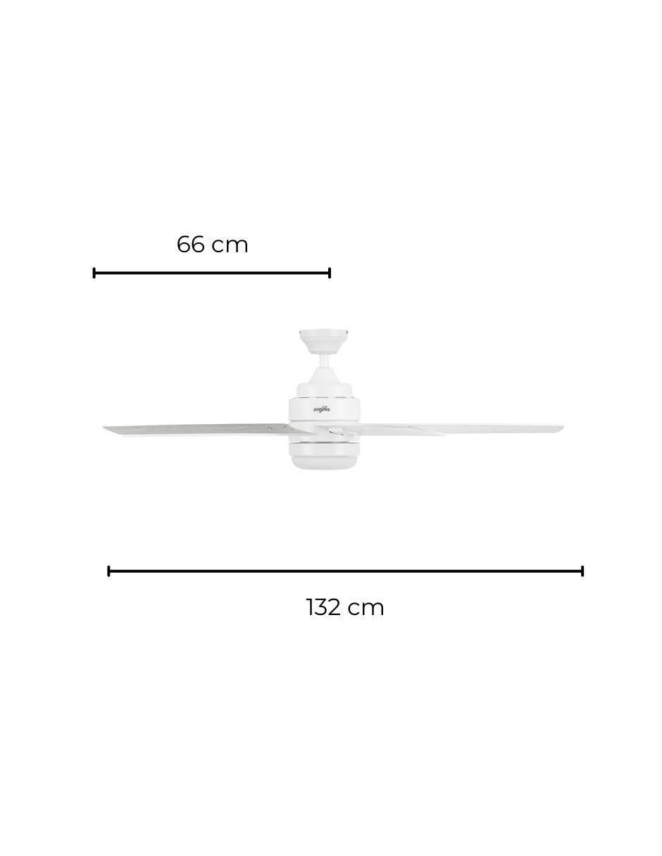 Ventilador de techo con control remoto 3 velocidades 6
