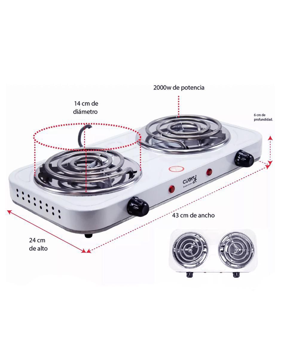 Parrilla eléctrica CUOPEB2 de acero inoxidable 2