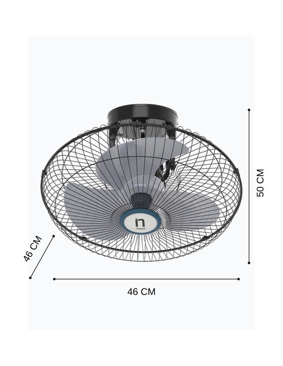 Ventilador de techo con control remoto 3 velocidades 4