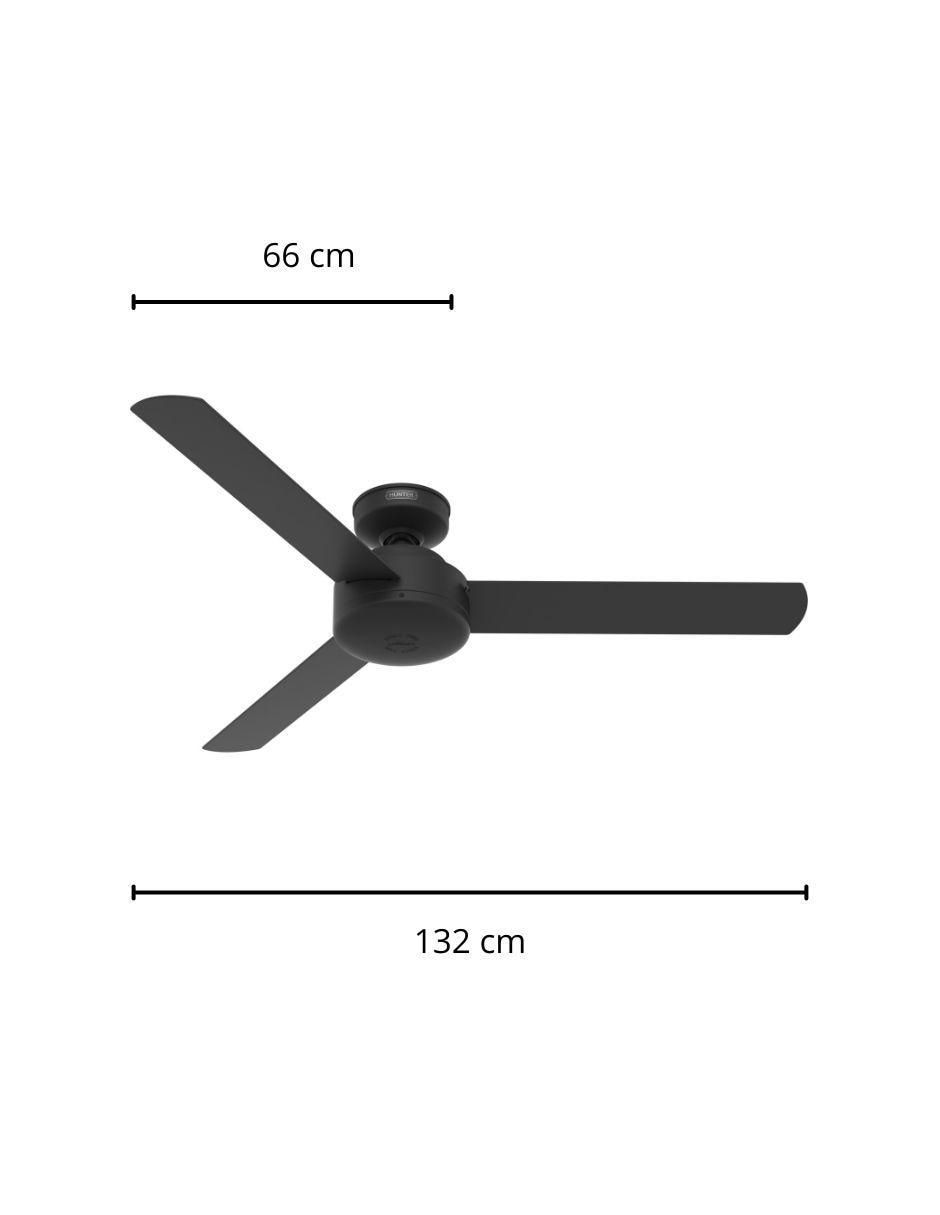 Ventilador de techo hunter "con control remoto" (si aplica) 3 "velocidades"